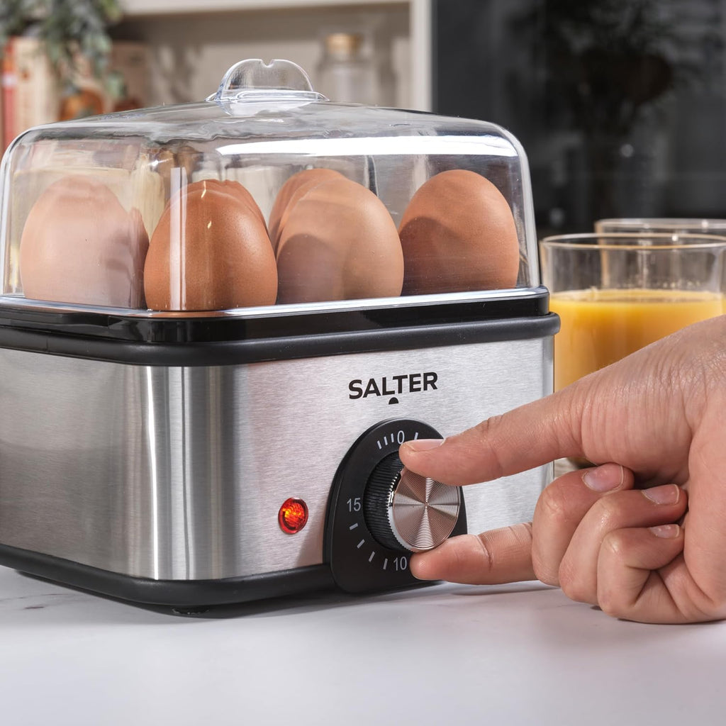 Salter Electric Multi Egg Boiler, 8 Egg Capacity Cooker, Great for Soft Dippy.